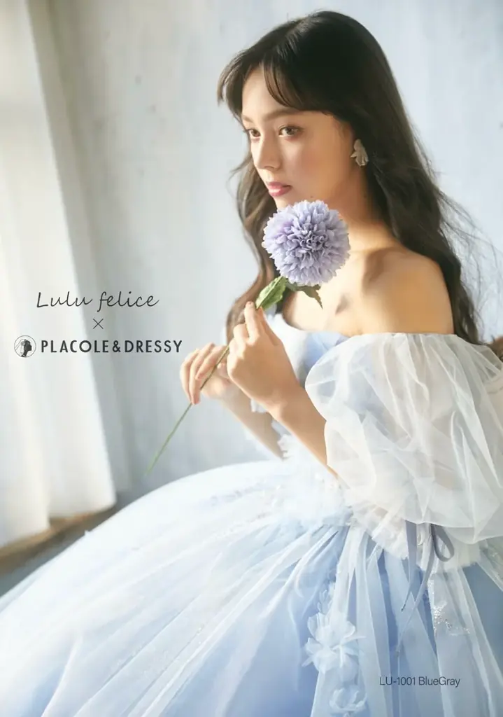 【DRESSY CAFE OSAKA】5月のディスプレイドレスは「Lulu felice × PLACOLE&DRESSY」のウェディングドレスを期間限定でお届けいたします。 画像 2