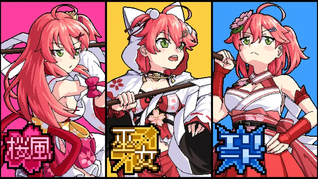 「holo Indie」より販売中の弾幕シューティングゲーム『エリート陰陽師みこ』に大型アップデート！秘密結社holoXが立ちはだかる新ステージが登場 画像 8