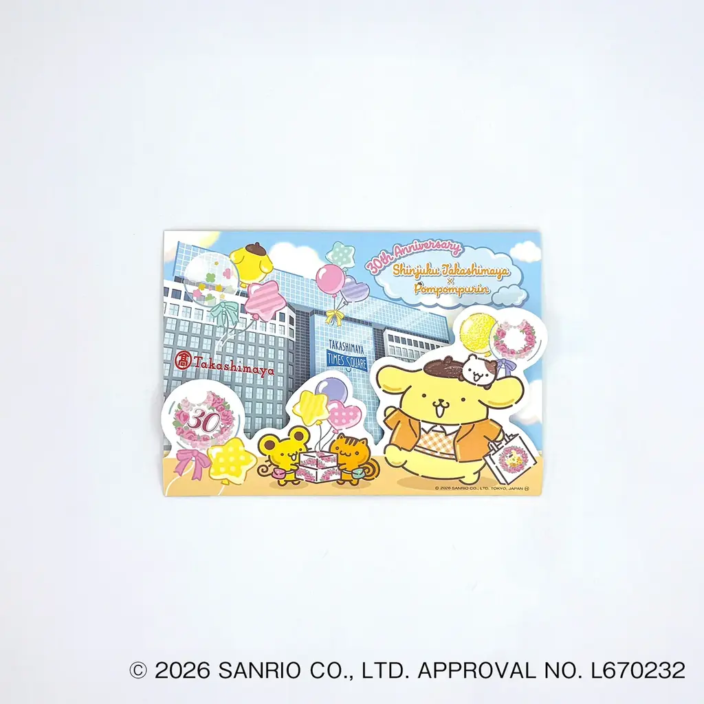 【新宿高島屋】新宿タカシマヤ タイムズスクエア×ポムポムプリン 30周年記念コラボレーション企画を実施 画像 6
