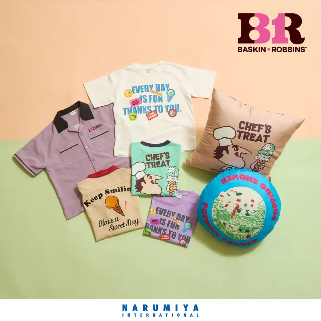 ナルミヤ史上最大規模、「プティマイン」「メゾ ピアノ」「ラブトキシック」など15ブランドが「サーティワン アイスクリーム」と夢のコラボレーション！推しコーデ総選挙など参加型キャンペーンも同時開催。 画像 7