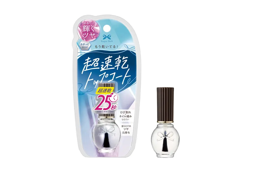 超速乾、25秒※で乾く！ぷるっと輝くツヤのトップコートがリニューアル新発売！「シュガードール　スピーディ　トップコートS」 画像 2