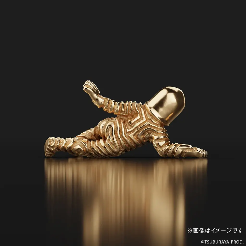 コードネームにちなみ世界限定271体！「三面怪人ダダ」18金製ミニフィギュア。横たわる姿を約1cmで緻密に再現（ミクロ化器は未使用） 画像 5