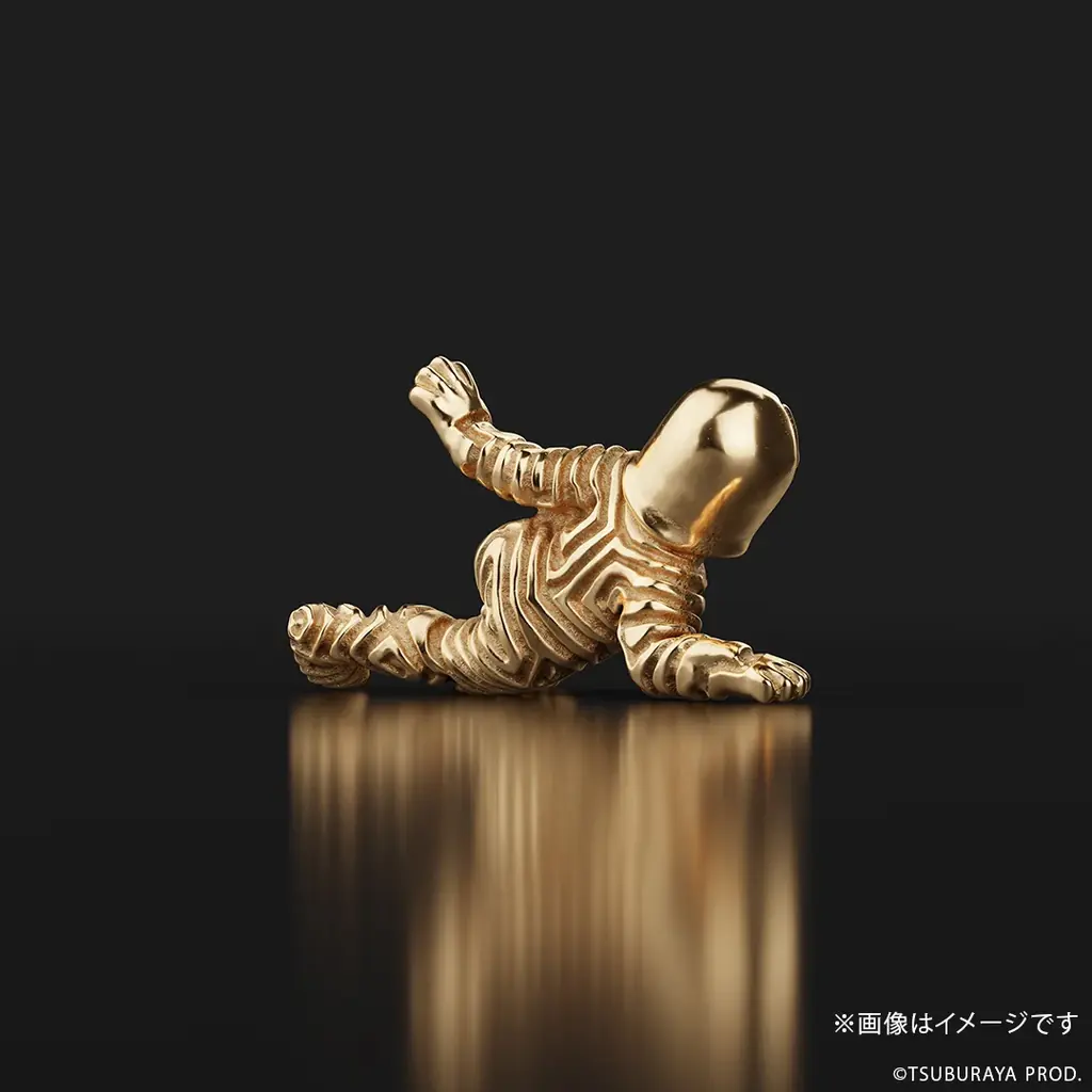 コードネームにちなみ世界限定271体！「三面怪人ダダ」18金製ミニフィギュア。横たわる姿を約1cmで緻密に再現（ミクロ化器は未使用） 画像 6