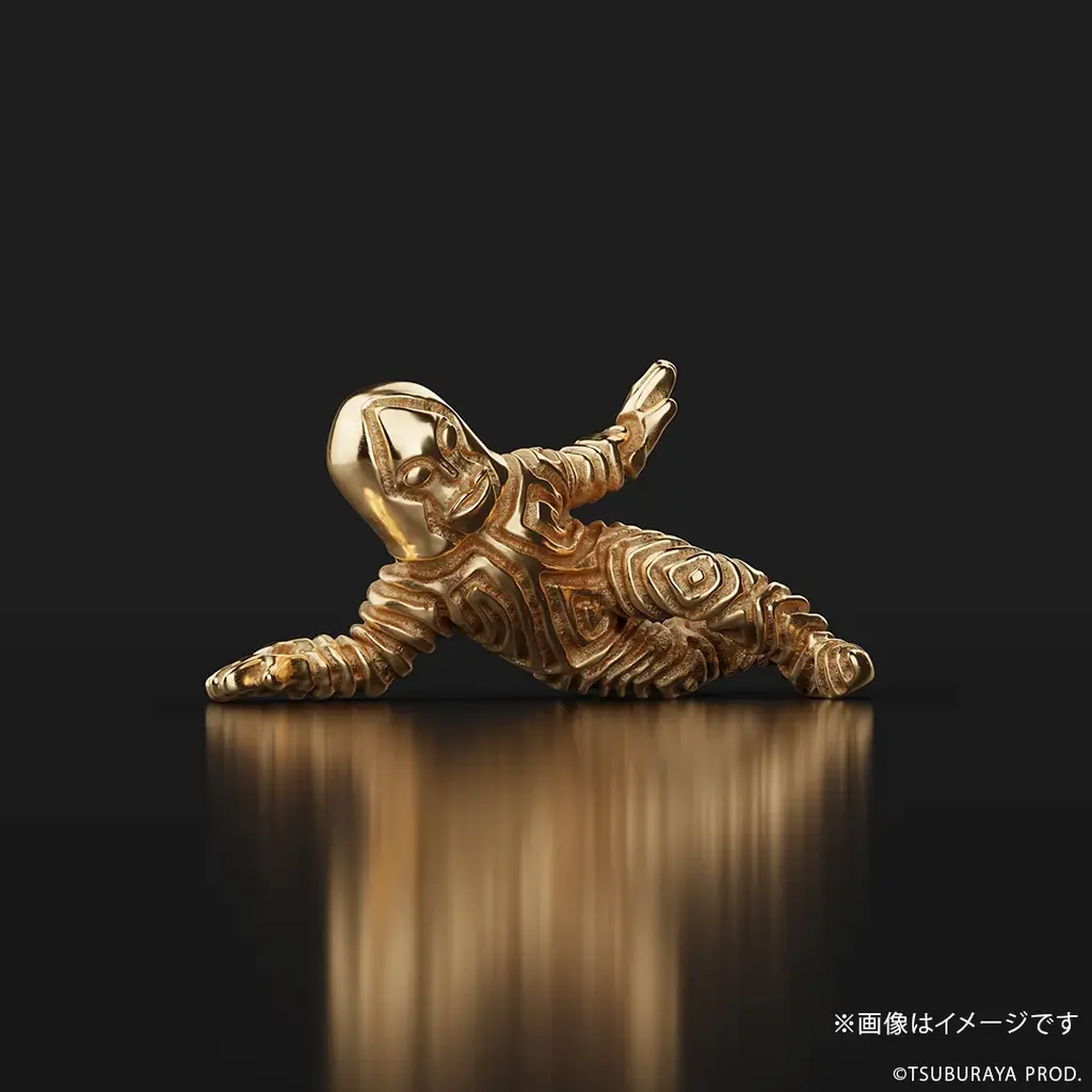 コードネームにちなみ世界限定271体！「三面怪人ダダ」18金製ミニフィギュア。横たわる姿を約1cmで緻密に再現（ミクロ化器は未使用） 画像 7