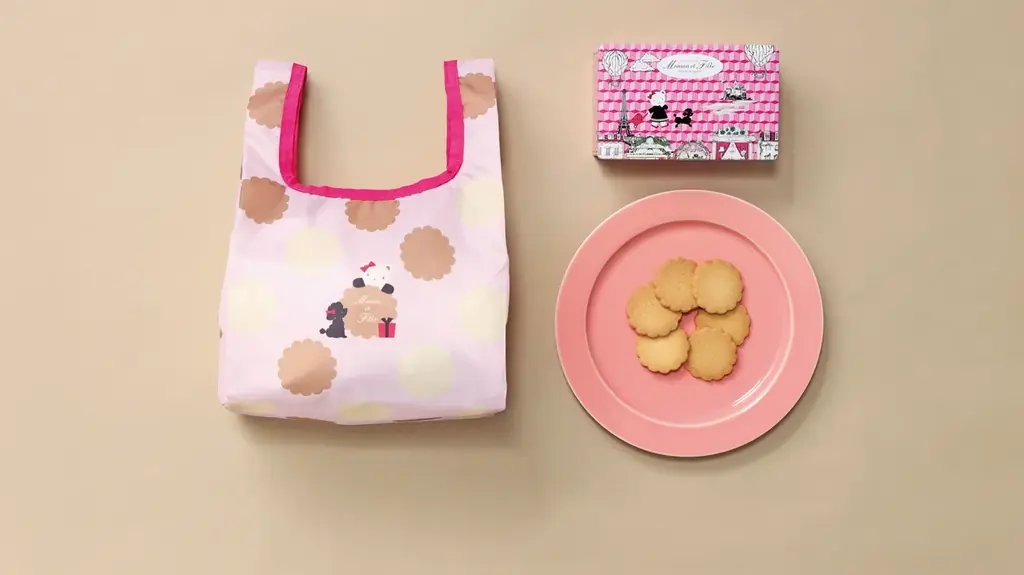 看板スイーツ「フレンチビスキュイ」がエコバッグ付き・コラボ限定デザイン缶で登場！ビスキュイモチーフの雑貨アイテム3種もラインナップ 画像 2