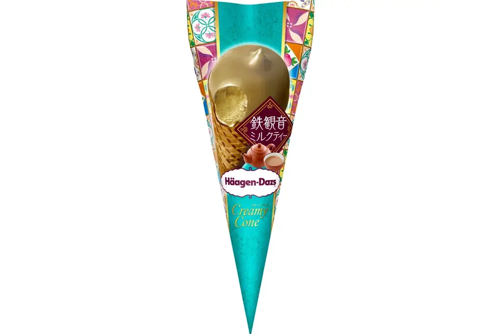 【セブン‐イレブン限定】濃厚な「鉄観音茶」の味わいと香りを楽しむ「ハーゲンダッツ クリーミーコーン 鉄観音ミルクティー」5月12日（火）より順次発売 画像 2