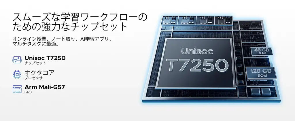 【アマゾン タイムセール50%OFFセール】Gemini AI搭載 POCKAM P11 6部品付き Android 16 タブレットが17900円 画像 6