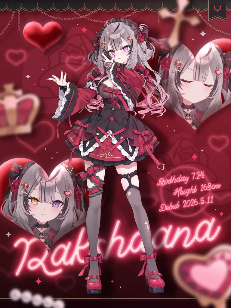 「REJECT」所属VTuber・ラクシャーナがデビュー、5月9日（土）より活動開始 画像 2