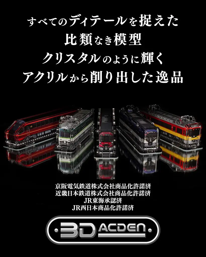 【新商品】近鉄の新型車両「１A系」の３Dアクリル模型を5月10日発売します。～2026年デビューした車両。床下機器の細部までCGで再現～ 画像 2