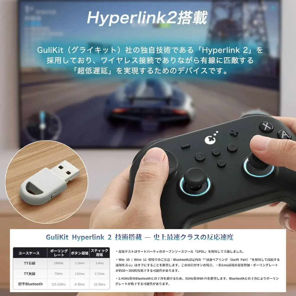「次世代プロコン爆誕！」Switch 2対応×0.00262s超低遅延＆TMRセンサー搭載「GuliKit TT MAX コントローラー」日本正規販売開始【楽天お買い物マラソン5/16まで特別価格】 画像 6