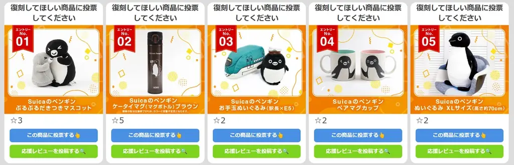 「Suicaのペンギングッズ」　＼復刻／応援投票を開催！ 画像 2