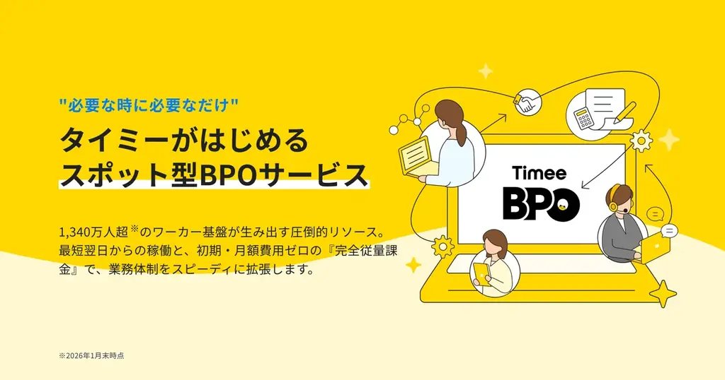 Timee BPO正式提供