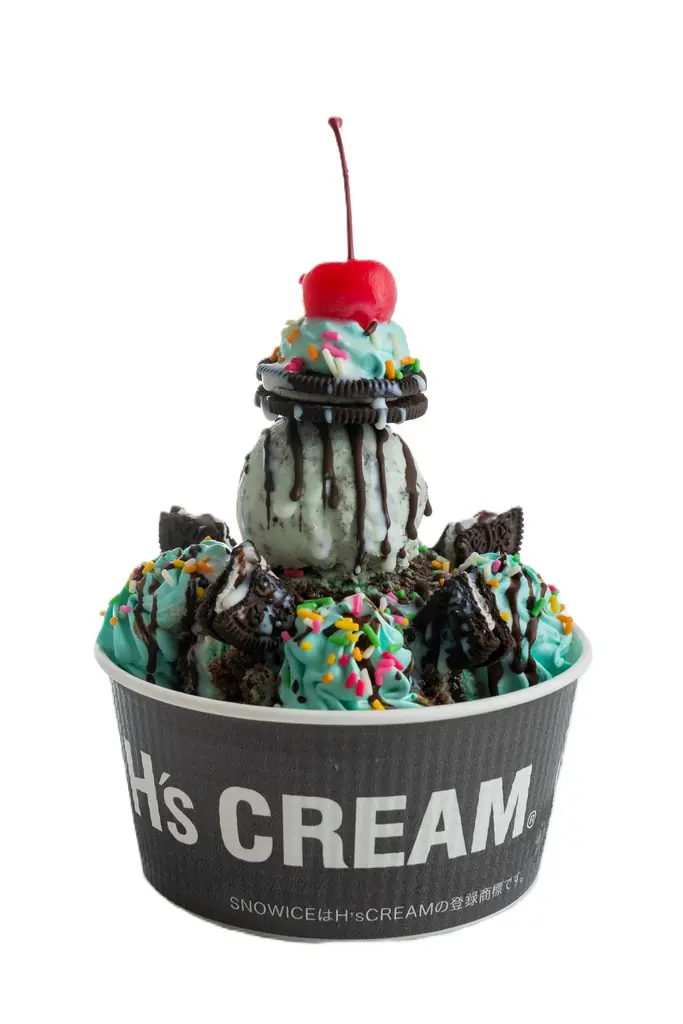 【甘くて爽やか！チョコミント】発酵バター×黒糖モチモチ食感クレープ専門店の『H‘s CREAM』は、５月１５日（金）より期間限定で「チョコミントのクレープ、スムージー、スノーアイス®」を全店舗にて販売 画像 4