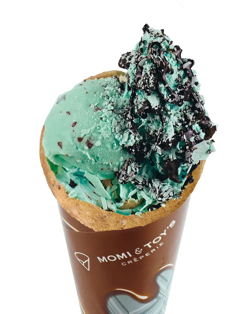とろけるクレープの MOMI&TOY’S は、ミント派もチョコミント派も大満足の、ミントの魅力を詰め込んだクレープ３種とフロート２種を期間限定で販売します 画像 2