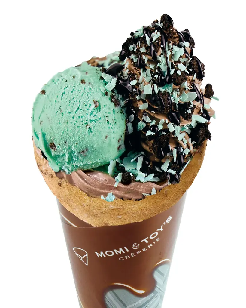 とろけるクレープの MOMI&TOY’S は、ミント派もチョコミント派も大満足の、ミントの魅力を詰め込んだクレープ３種とフロート２種を期間限定で販売します 画像 3