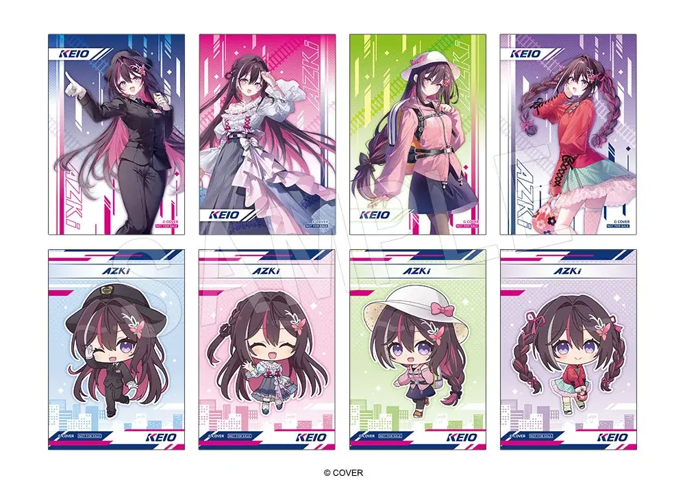 「ホロライブ」所属タレント「ＡＺＫｉ」と京王電鉄のコラボレーションが開催決定！新規描き下ろしイラストを使用したコラボグッズが多数登場！ 画像 2