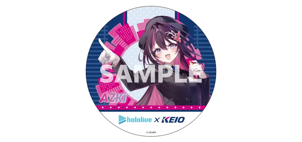 「ホロライブ」所属タレント「ＡＺＫｉ」と京王電鉄のコラボレーションが開催決定！新規描き下ろしイラストを使用したコラボグッズが多数登場！ 画像 5