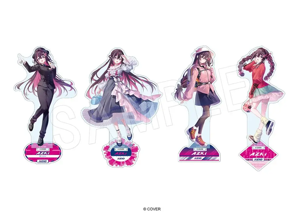 「ホロライブ」所属タレント「ＡＺＫｉ」と京王電鉄のコラボレーションが開催決定！新規描き下ろしイラストを使用したコラボグッズが多数登場！ 画像 6