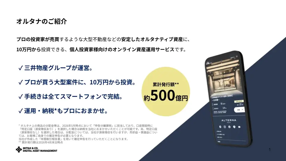 【日本初・底地のデジタル証券化】大型商業施設「イオン大宮店」に10万円から投資。配当に加えWAON POINT優待も 画像 7