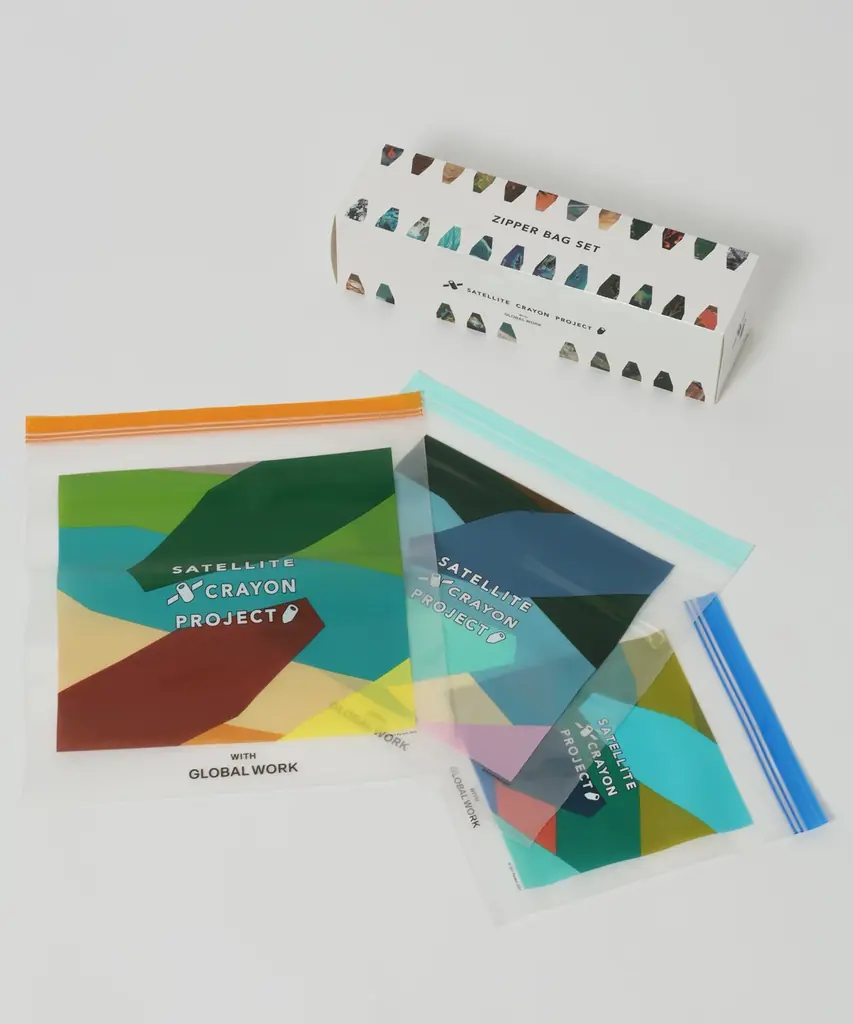 服が世界とつながる。GLOBAL WORKとSATELLITE CRAYON PROJECT（サテライトクレヨンプロジェクト）が初コラボ！宇宙から見つけた地球の色を身にまとう、アイテムが9型登場 画像 18