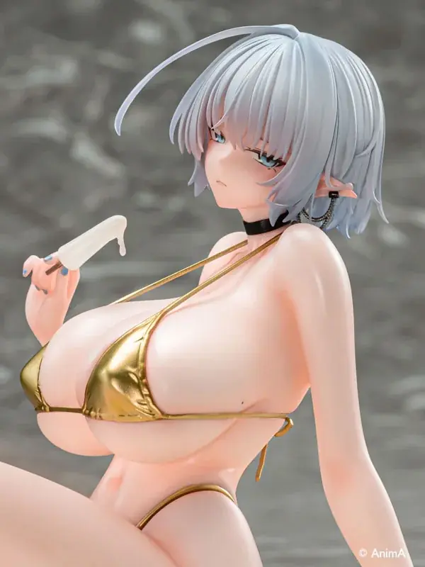 人気イラストレーター・AnimA氏による描き下ろしイラスト「ナオフィリア ビキニver.」がフィギュアで登場。 画像 10