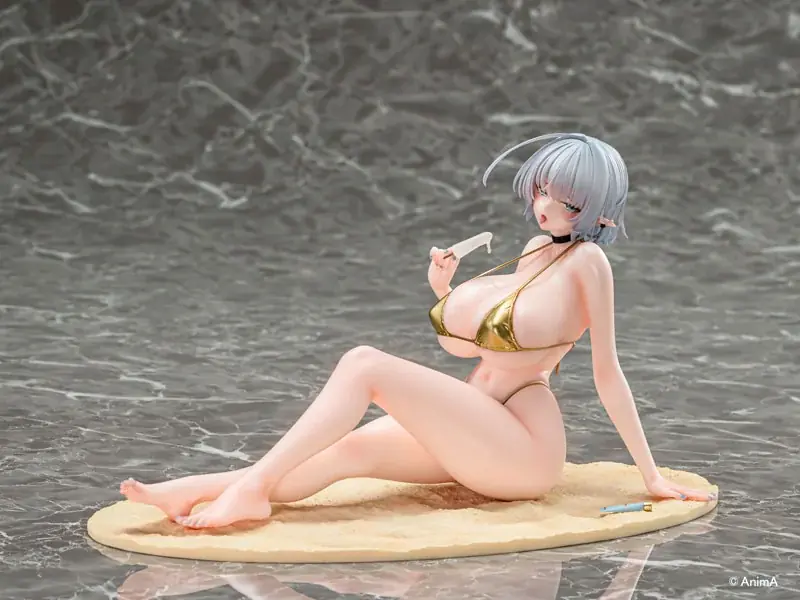 人気イラストレーター・AnimA氏による描き下ろしイラスト「ナオフィリア ビキニver.」がフィギュアで登場。 画像 11
