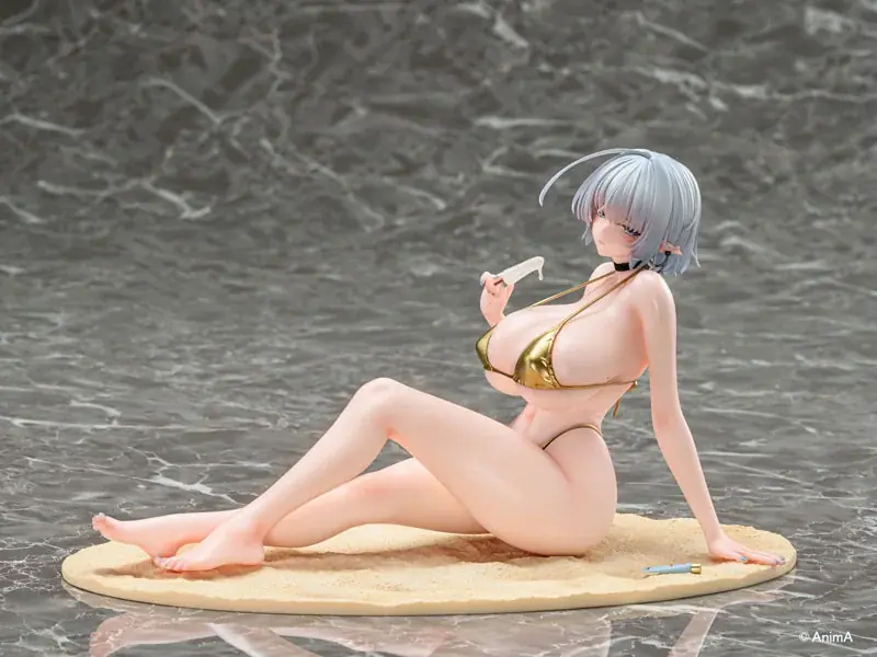 人気イラストレーター・AnimA氏による描き下ろしイラスト「ナオフィリア ビキニver.」がフィギュアで登場。 画像 4