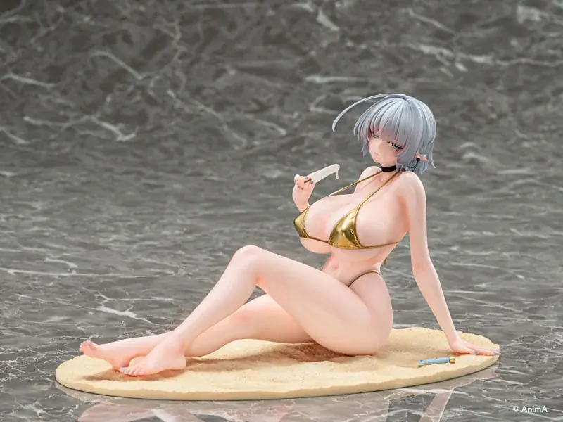人気イラストレーター・AnimA氏による描き下ろしイラスト「ナオフィリア ビキニver.」がフィギュアで登場。 画像 5
