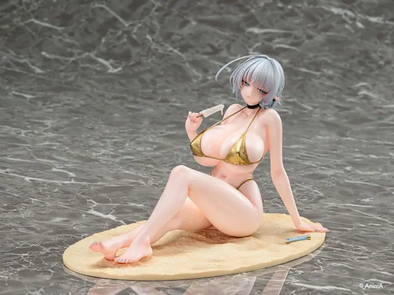 人気イラストレーター・AnimA氏による描き下ろしイラスト「ナオフィリア ビキニver.」がフィギュアで登場。 画像 6