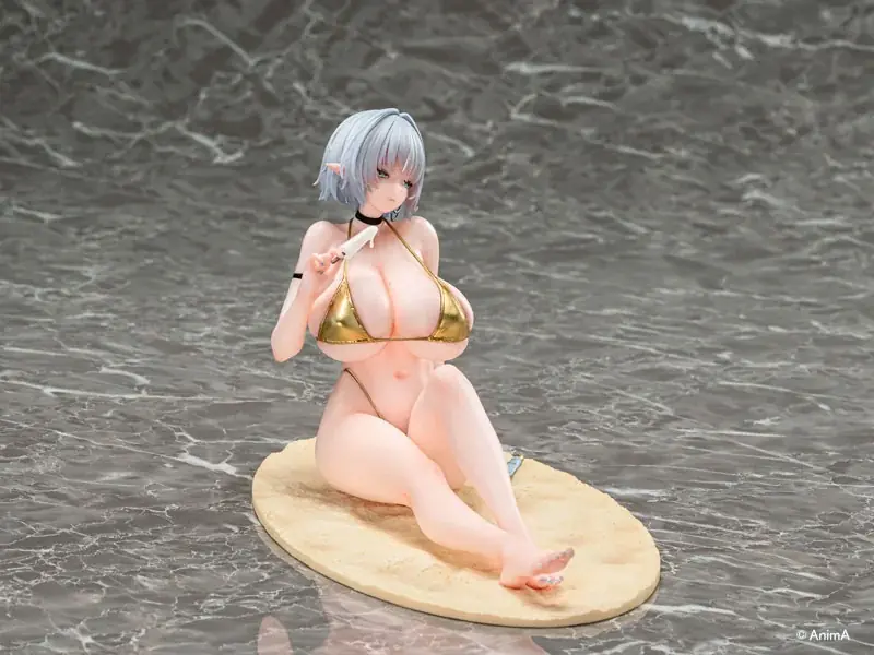 人気イラストレーター・AnimA氏による描き下ろしイラスト「ナオフィリア ビキニver.」がフィギュアで登場。 画像 8