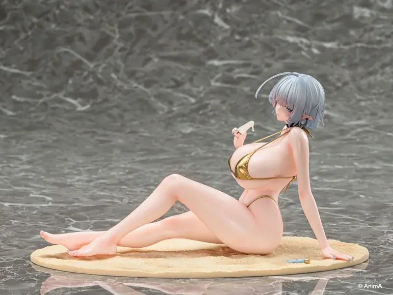 人気イラストレーター・AnimA氏による描き下ろしイラスト「ナオフィリア ビキニver.」がフィギュアで登場。 画像 9