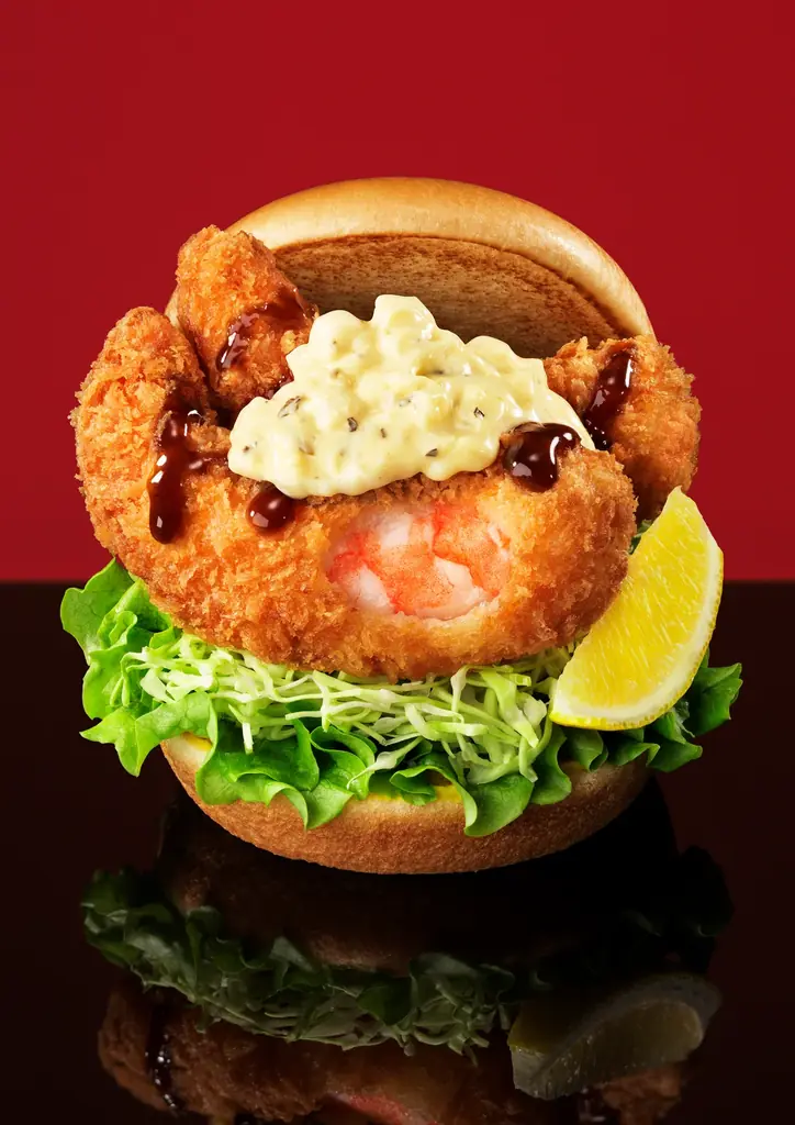 【MOS】さっぱりバジルの海老カツ＆がっつり濃厚なエビフライ　「アボカド海老カツバーガー ～国産バジルマヨ～」「『モスの匠味（たくみ）』海老エビフライバーガー ～くし切りレモン添え～」 画像 3