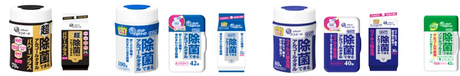 「除菌できるシリーズ」初！すみっコぐらし「グミグミパーティー」デザインが登場『エリエール 除菌できるアルコールタオル ウイルス除去用 すみっコぐらしデザイン』6月1日（月）数量限定発売 画像 6