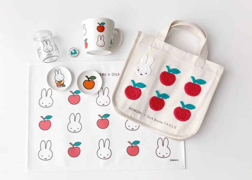 ミッフィーとリンゴをあしらった「AOMORI×Dick Bruna TABLE」限定グッズ第2弾が登場！普段使いしやすいアイテムで青森の思い出を日常に 画像 1