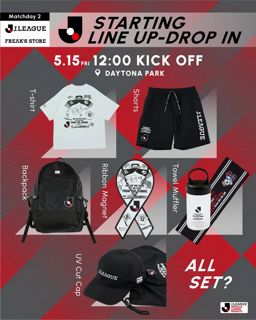 J.LEAGUE×FREAK’S STORE第2弾！“12人目”としてスタンドで闘う全てのサポーターへ向けたコレクション！J.LEAGUEオフィシャルロゴに加え、2026年J1所属全20クラブが集結！ 画像 2