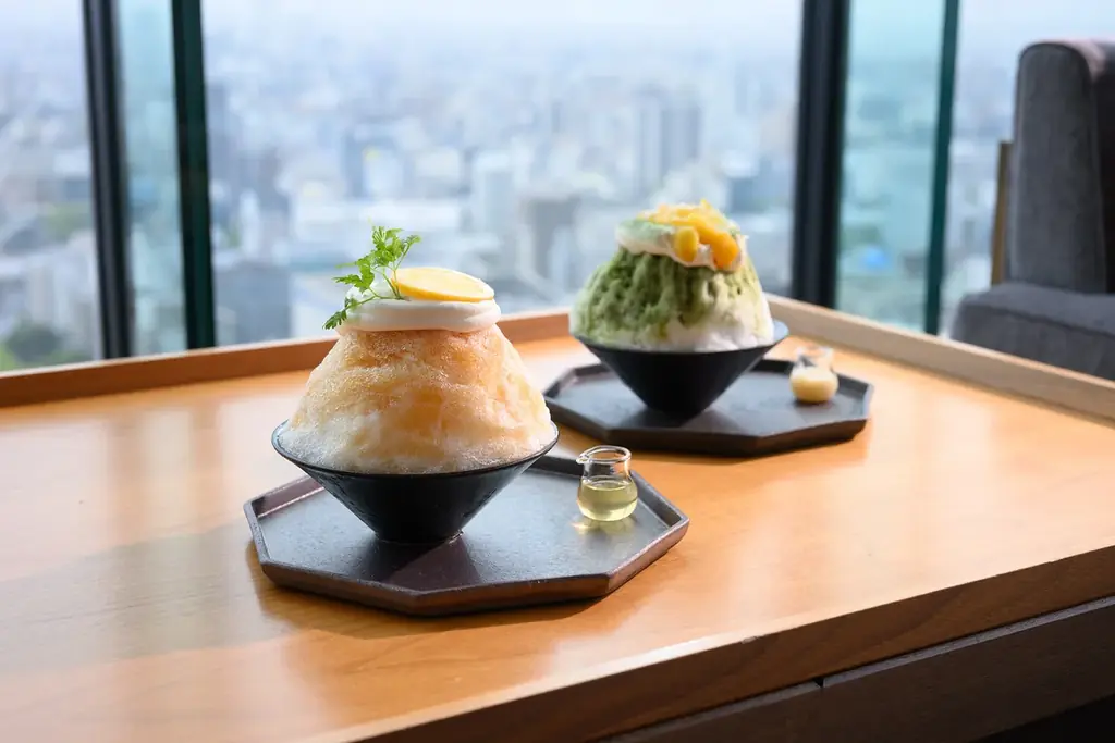 天空の茶室かき氷