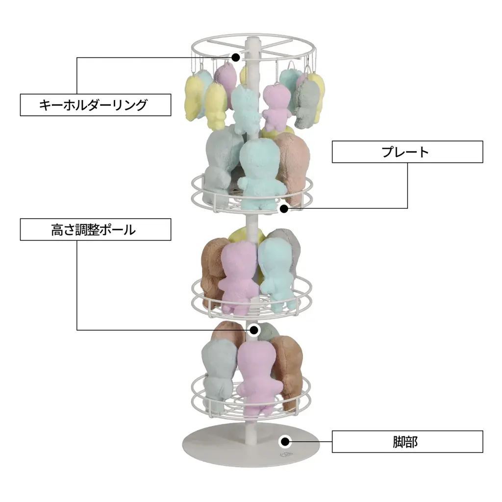 【推し活】「ぬいタワー」に床置きタイプが出たよ～！部屋中どこでも360°から愛でられる、ぬいぐるみ収納の新作第三弾が発売 画像 14