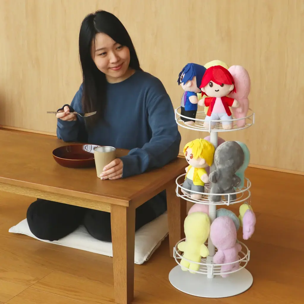 【推し活】「ぬいタワー」に床置きタイプが出たよ～！部屋中どこでも360°から愛でられる、ぬいぐるみ収納の新作第三弾が発売 画像 4