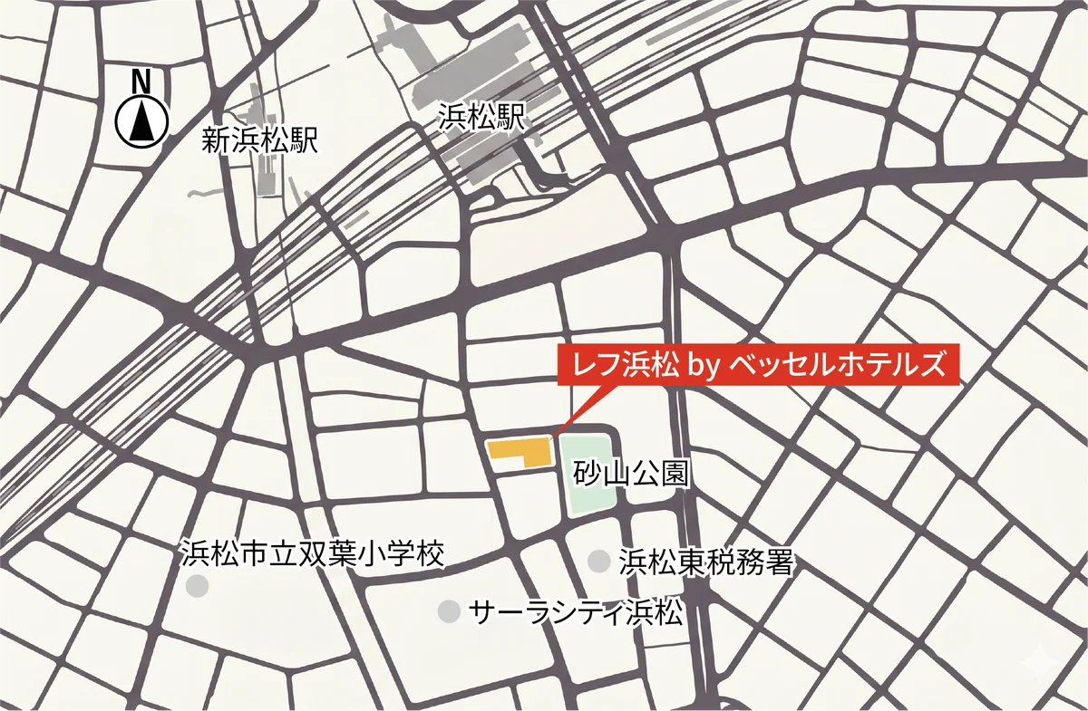 静岡県に初進出！「レフ浜松 by ベッセルホテルズ」開業決定サウナ付き大浴場を備え、2027年12月開業予定 画像 3