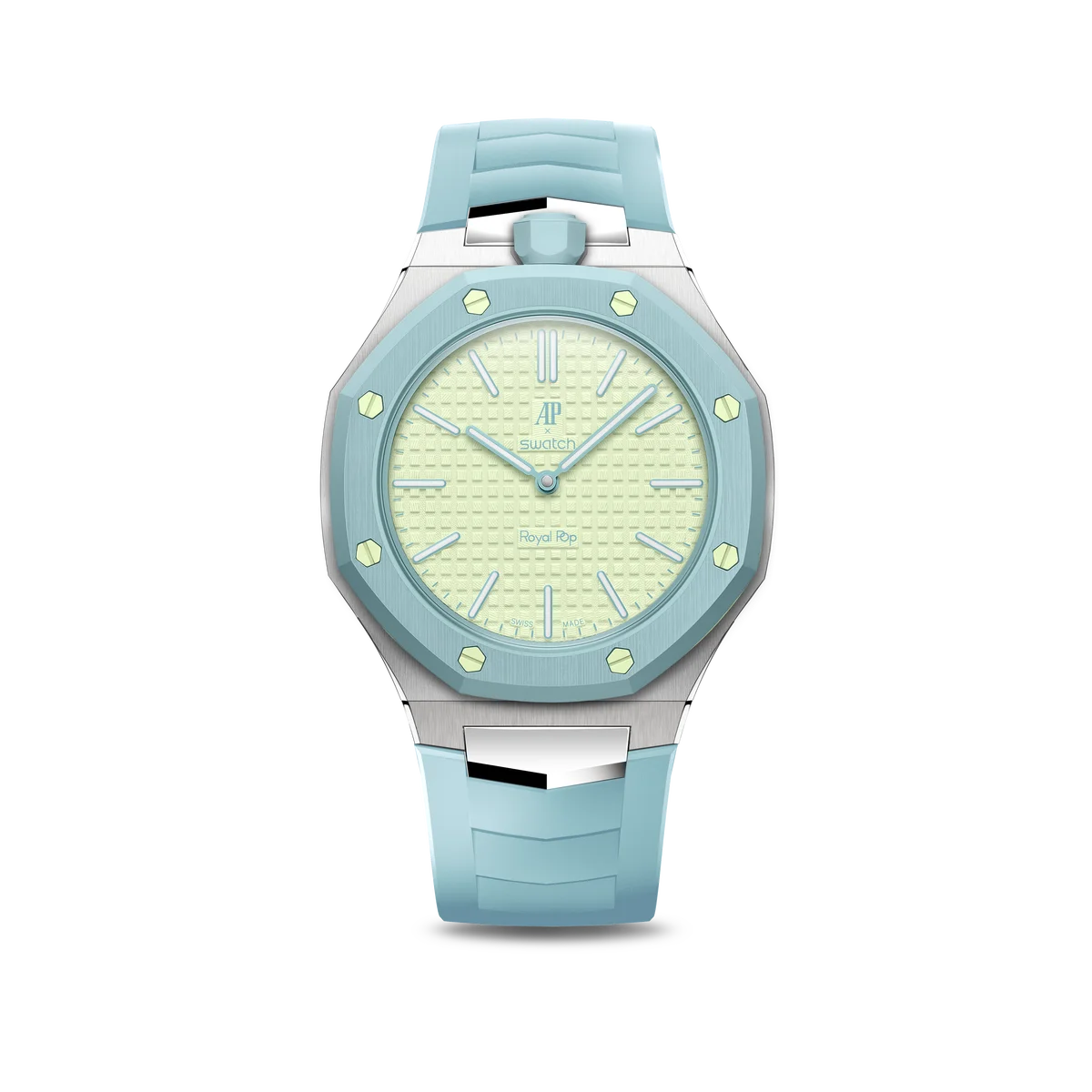 GOLDEN CONCEPTが、先日発表された「Audemars Piguet & Swatch」のコラボレーションモデル「Royal Pop」を腕時計に作り替える専用ケースを発売。 画像 6