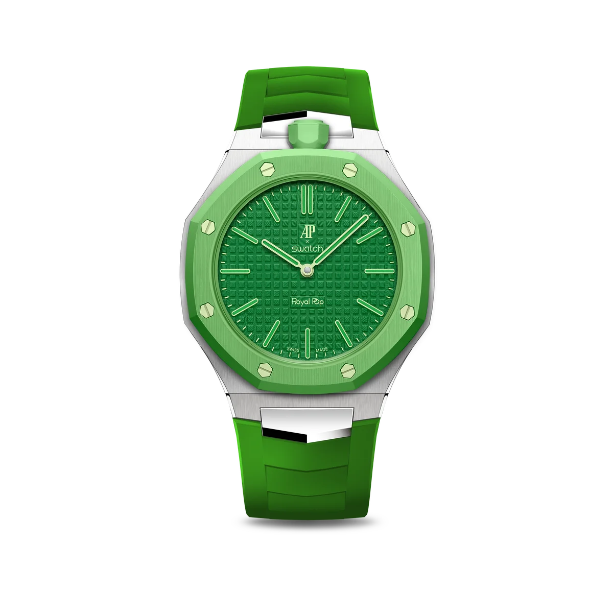 GOLDEN CONCEPTが、先日発表された「Audemars Piguet & Swatch」のコラボレーションモデル「Royal Pop」を腕時計に作り替える専用ケースを発売。 画像 7