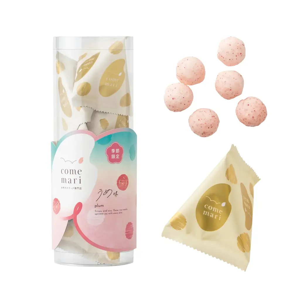 お米のスナック専門店「comemari（こめまり）」から季節限定『うめ味』新発売 画像 2