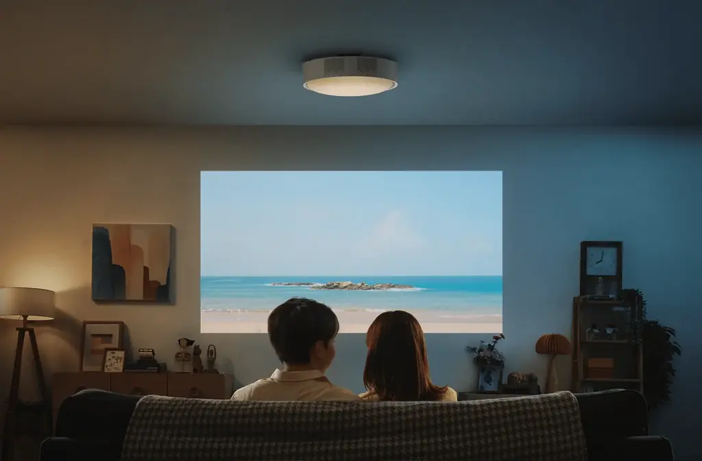 毎日の暮らしに溶け込む照明一体型3in１プロジェクター「Aladdin X3」新登場 画像 2