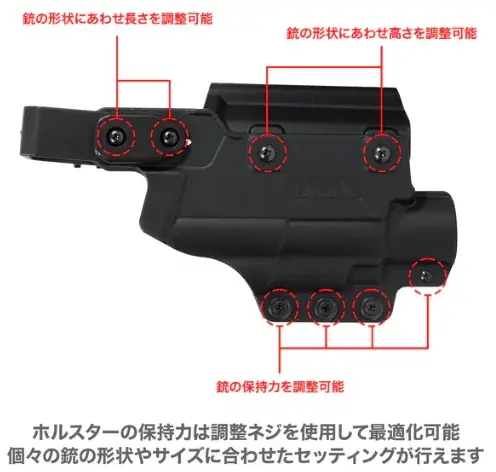 ハンドガンを保持するホルスターの決定版！遂に左用も登場！『マルチフィット ウェポンライトホルスター LUX（ルクス）』に待望の ”左用” が2026年5月下旬発売！ホルスター選びに終止符を打つ！ 画像 4