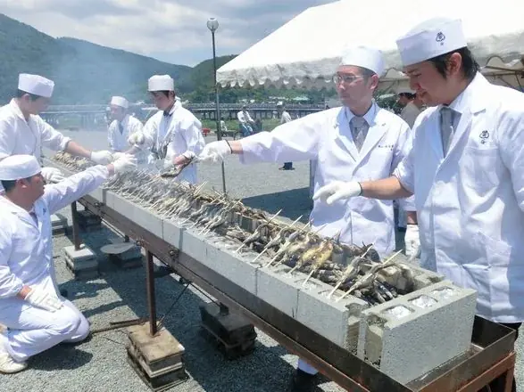 嵐山若鮎祭2026 6月13・14日 中之島で鮎体験