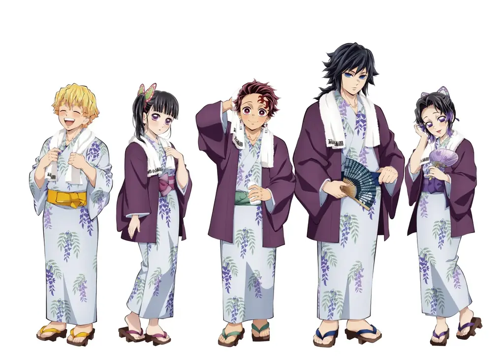 【箱根小涌園ユネッサン】アニメ「鬼滅の刃」×ユネッサン スペシャルイベント『箱根温泉譚 ～藤の花の休息～』今夏開催！浴衣姿の描き下ろしイラストを先行公開！ 画像 2