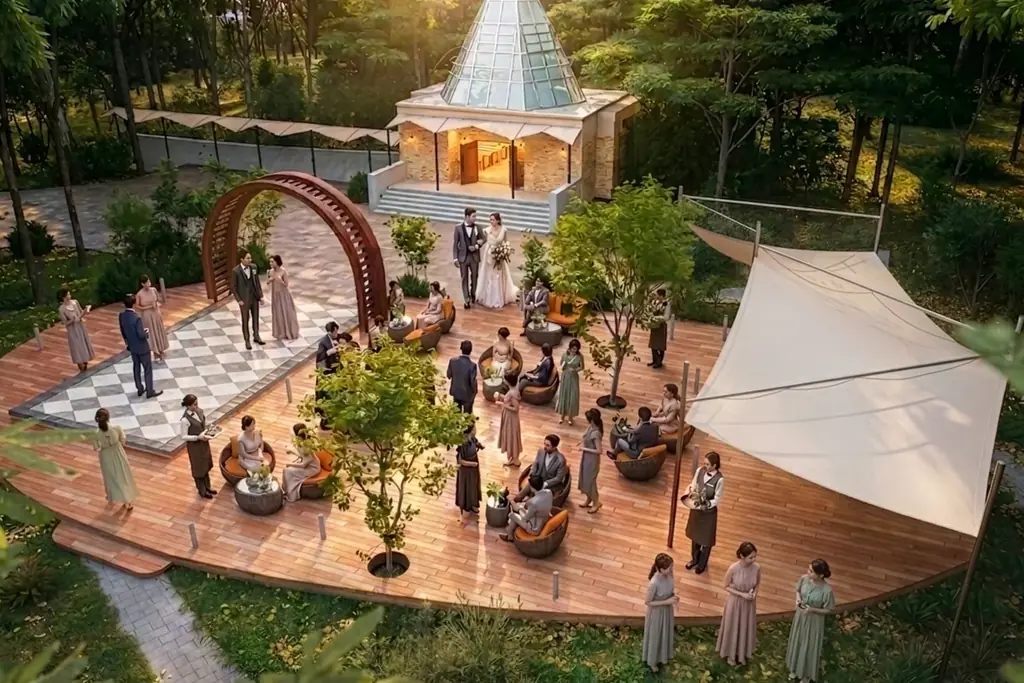 茨城県｜水戸プラザホテル、25周年を機に新空間「PLAZA GARDEN」誕生。“森と祝福”をテーマにしたガーデンステージを公開 画像 4