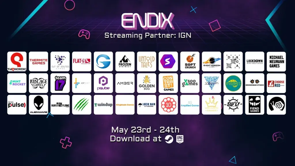完全デジタル没入型ゲームエキスポ「ENDIX」、5月23日〜24日に開催決定！全出展社ラインナップとAlienwareとのパートナーシップを発表 画像 1