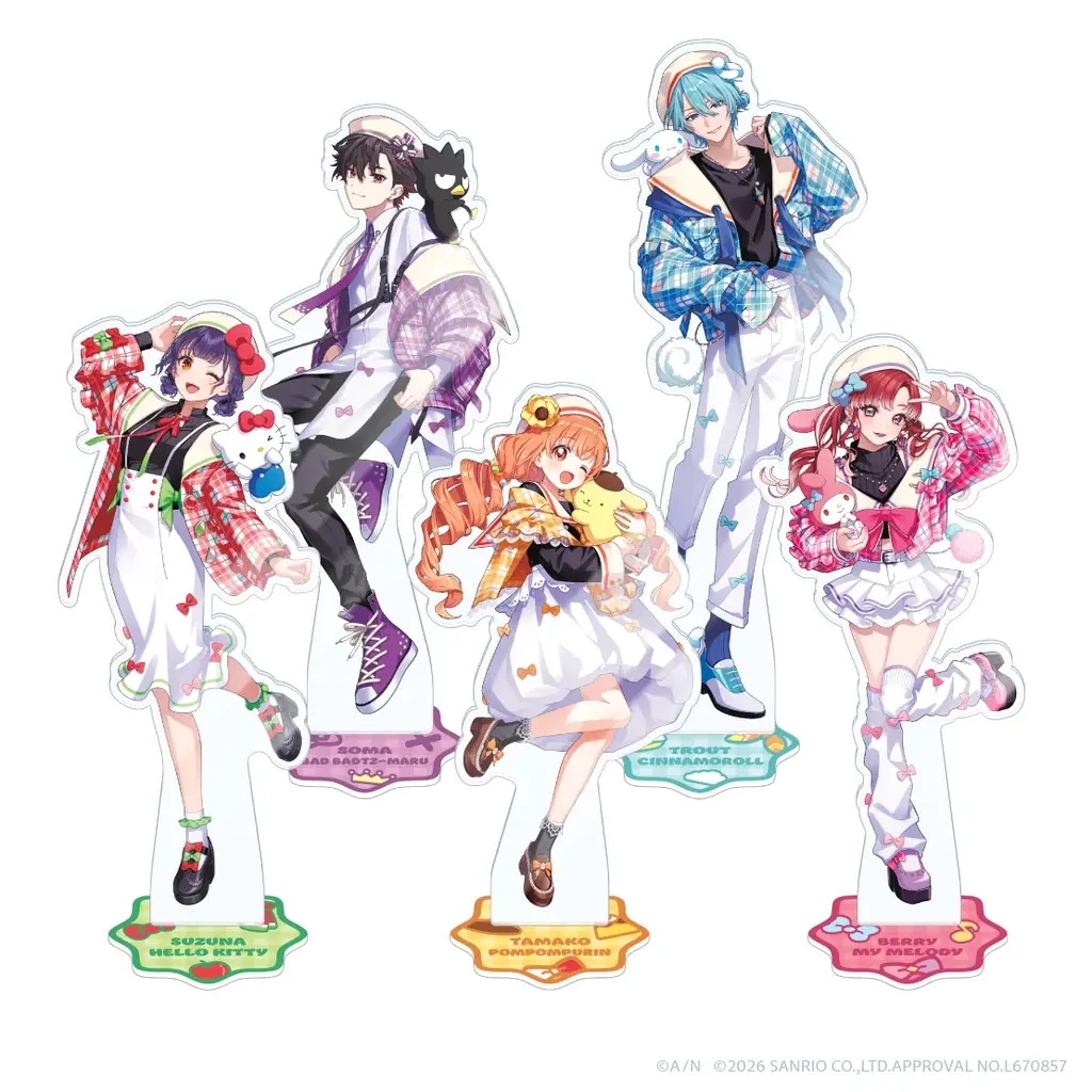 にじさんじから「Speciale×サンリオキャラクターズ」グッズが登場！2026年5月20日(水)18時から販売開始！ 画像 3
