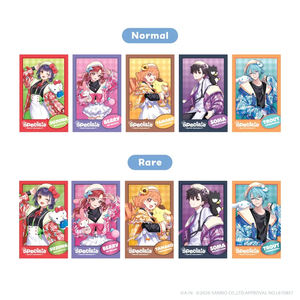 にじさんじから「Speciale×サンリオキャラクターズ」グッズが登場！2026年5月20日(水)18時から販売開始！ 画像 4